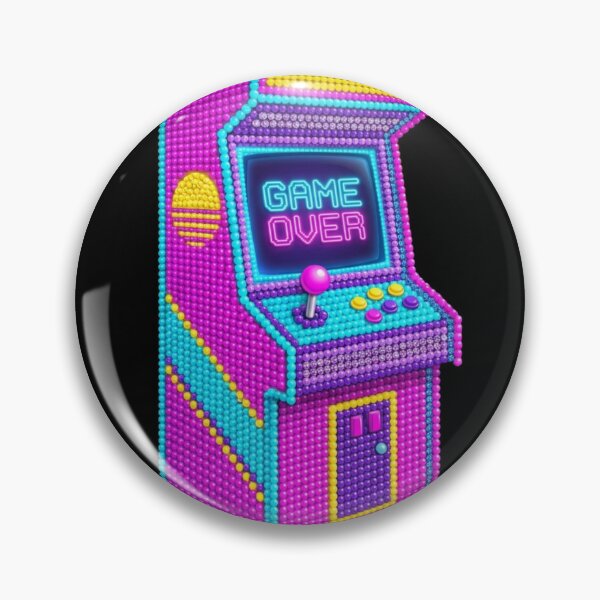 Item preview, Vaporwave Arcade Machine 3D Crystal Bead Art Poster designed and sold by Rahaf-shop9.