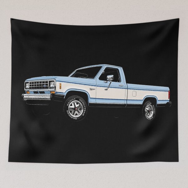 Item preview, 1983 Ford Ranger – Blue Classic Ford Pickup Truck Art designed and sold by Stinky Lincy's Apparel Company.