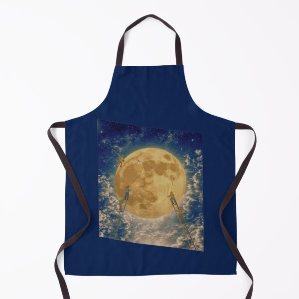 Item preview, Fixing The Cracked Full Moon Surrealism Space Poster designed and sold by Miheerala.