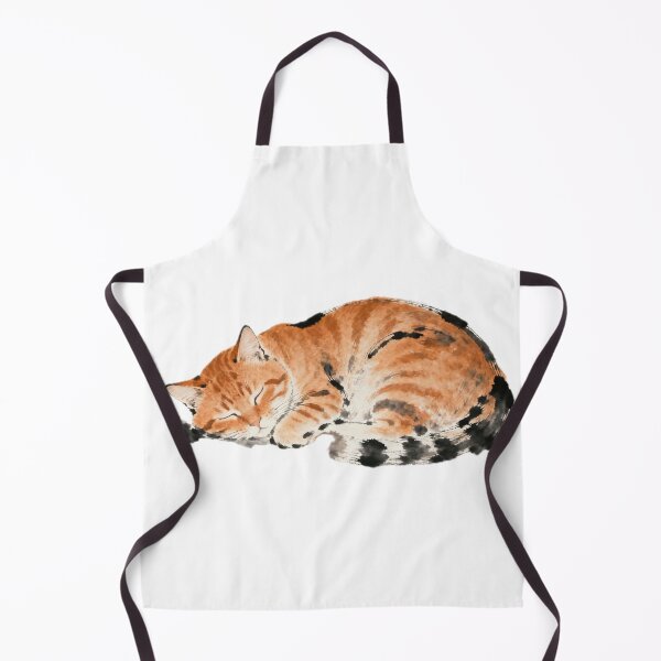 Item preview, Sleeping Tabby Cat - Zen Ink Wash Print designed and sold by Enchanting East.