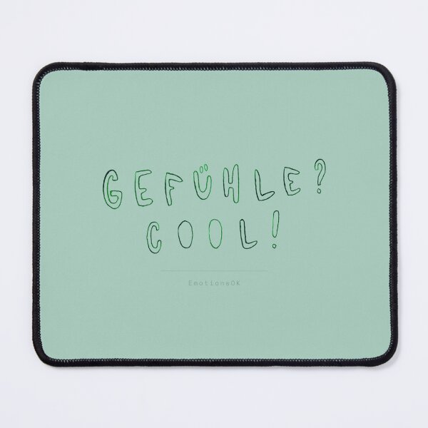 Item preview, Feelings? Cool! · Hand-painted typography, hand lettering, ink, forest green, mint designed and sold by EmotionsOK.