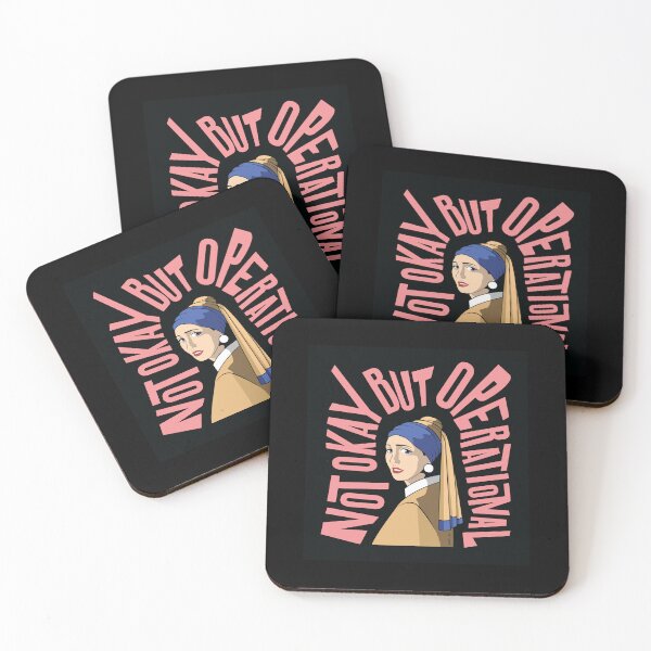 Item preview, Not Okay But Operational - The Girl With Pearl Earring designed and sold by Karry Akiba Store.