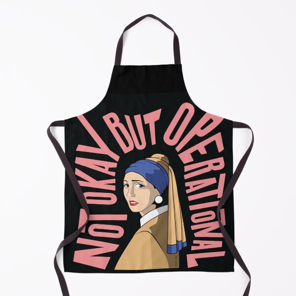 Item preview, Not Okay But Operational - The Girl With Pearl Earring designed and sold by Karry Akiba Store.