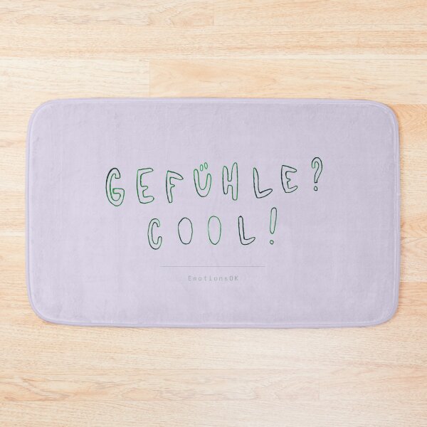 Item preview, Feelings? Cool! · Hand-painted typography, hand lettering, ink, forest green, lavender designed and sold by EmotionsOK.