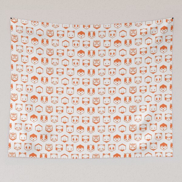 Item preview, Honeycomb Animals Orange designed and sold by animinimal.