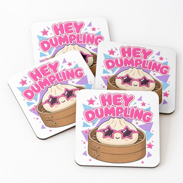 Item preview, Hey Dumpling – Kawaii Dim Sum in Bamboo Steamer with Retro Star Sunglasses designed and sold by EmeraldeaArt.