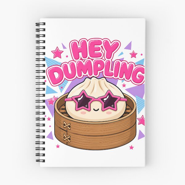 Item preview, Hey Dumpling – Kawaii Dim Sum in Bamboo Steamer with Retro Star Sunglasses designed and sold by EmeraldeaArt.