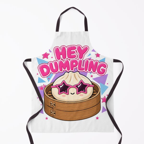 Item preview, Hey Dumpling – Kawaii Dim Sum in Bamboo Steamer with Retro Star Sunglasses designed and sold by EmeraldeaArt.