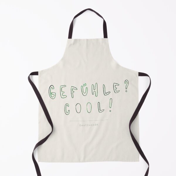 Item preview, Feelings? Cool! · Hand-painted typography, hand lettering, forest green ink, linen designed and sold by EmotionsOK.