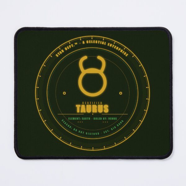 Item preview, Taurus Zodiac Star Dept Funny Astrology Circle Badge Design designed and sold by Mega-Shopping.