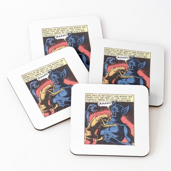 Item preview, Vintage Horror Comic Book Art Print - Retro Vampire Bat Monster Panel designed and sold by Lilith.3x313 Vault.