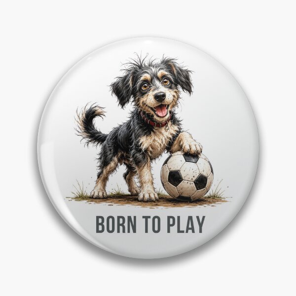 Item preview, Rescue Pup on the Field – Soccer Scruffy Dog Illustration designed and sold by PAPIRO SIGLO XXI.