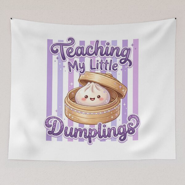 Item preview, Teaching My Little Dumplings – Cute Teacher Gift Kawaii Dim Sum Design designed and sold by EmeraldeaArt.