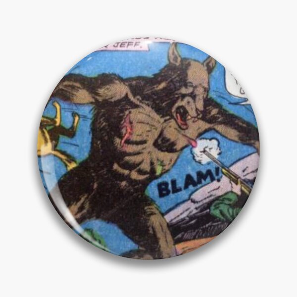 Item preview, Vintage Werewolf Comic Book Art Print - Retro Pulp Monster Panel Poster designed and sold by Lilith.3x313 Vault.