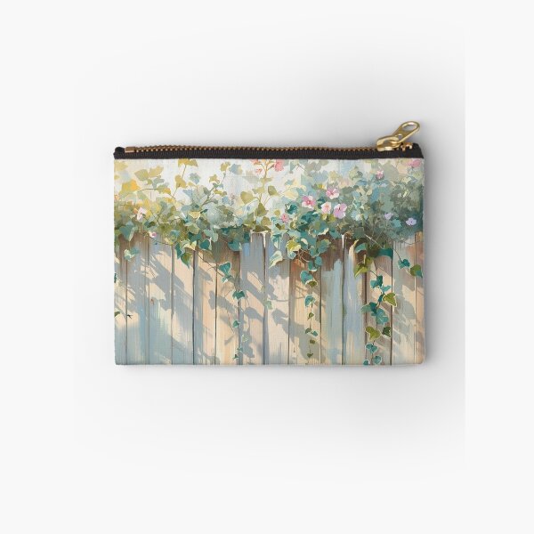 Item preview, Sunlit Ivy Garden Fence | Soft Painterly Floral Landscape designed and sold by HelgaCraftery.