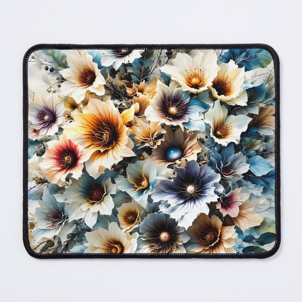Item preview, Enchanting Blue Flower Patterns designed and sold by Dusanka Djeric.