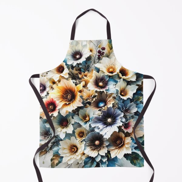 Item preview, Enchanting Blue Flower Patterns designed and sold by Dusanka Djeric.
