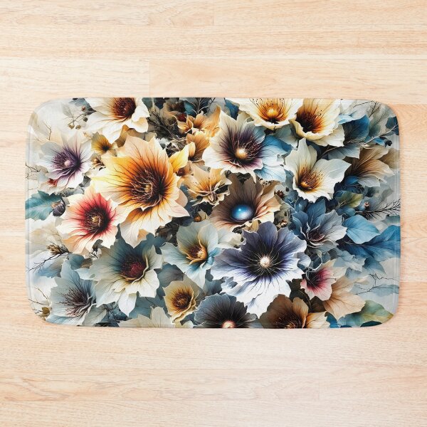 Item preview, Enchanting Blue Flower Patterns designed and sold by Dusanka Djeric.