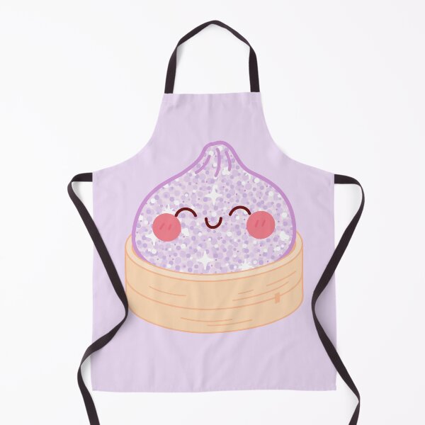 Item preview, Purple Glitter squishy Dumpling in bamboo steamer basket designed and sold by EmeraldeaArt.