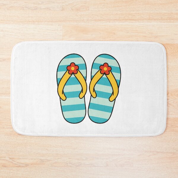 Item preview, Blue Striped Beach Flip Flops designed and sold by Anne97s.