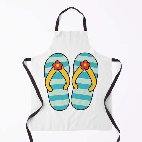 Item preview, Blue Striped Beach Flip Flops designed and sold by Anne97s.