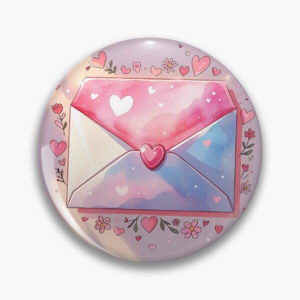 Item preview, Love Letter Envelope | Romantic Kawaii Heart Watercolor Design designed and sold by HelgaCraftery.