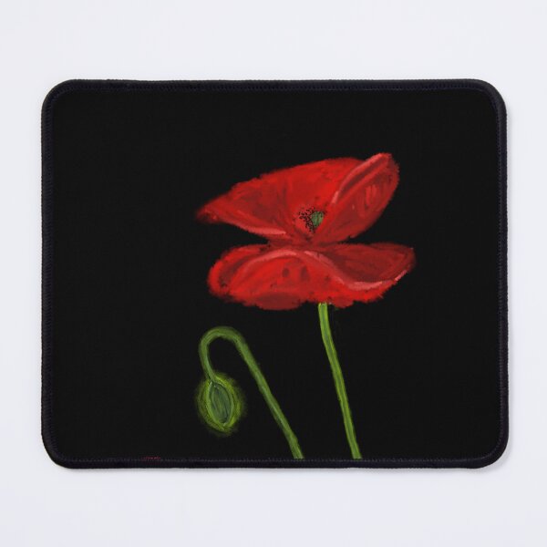 Item preview, Eternal Poppy - Red and Black Floral Design - Digital Artwork for Decoration, Clothing and Gifts designed and sold by Pk-Gn- /(°^°)\.