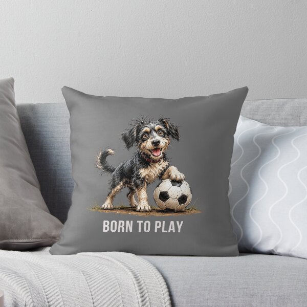 Item preview, Rescue Puppy on the Field – Soccer Scruffy Dog Illustration designed and sold by PAPIRO SIGLO XXI.