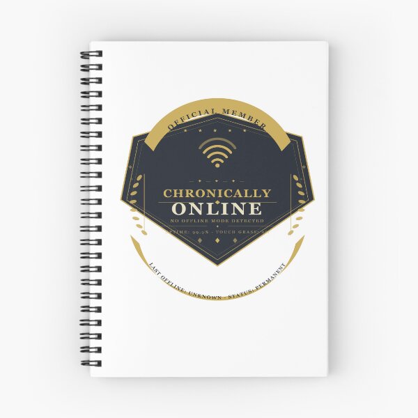 Item preview, Chronically Online Badge — Funny Vintage Military Shield Sticker | Internet Addict Humor Gift designed and sold by Mega-Shopping.