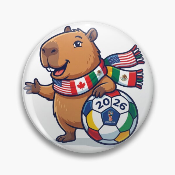 Item preview, World Cup 2026 Capybara North American Host designed and sold by CozyDesignsCo.