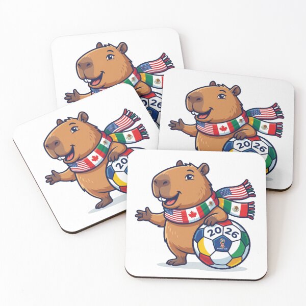 Item preview, World Cup 2026 Capybara North American Host designed and sold by CozyDesignsCo.