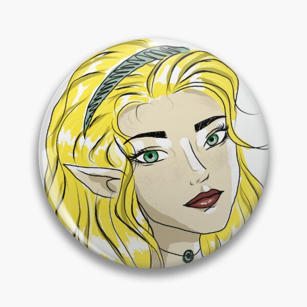 Item preview, Female elf fantasy portrait designed and sold by Mermaso Art.