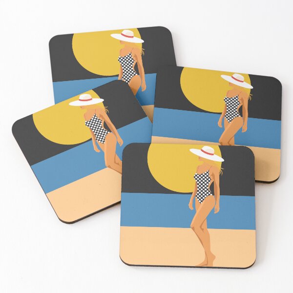 Item preview, Woman Walking to Sea Beach Art designed and sold by Studio pod Burom.