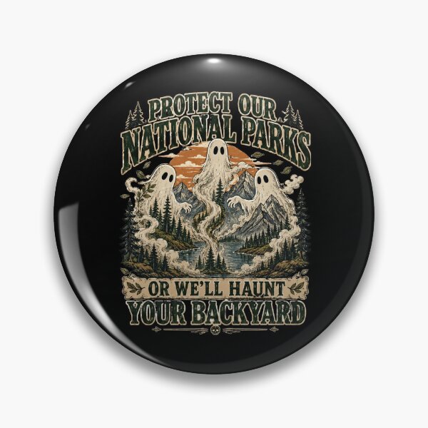 Item preview, Protect Our National Parks Ghost Forest Nature Activist Vintage Tee designed and sold by super-think.