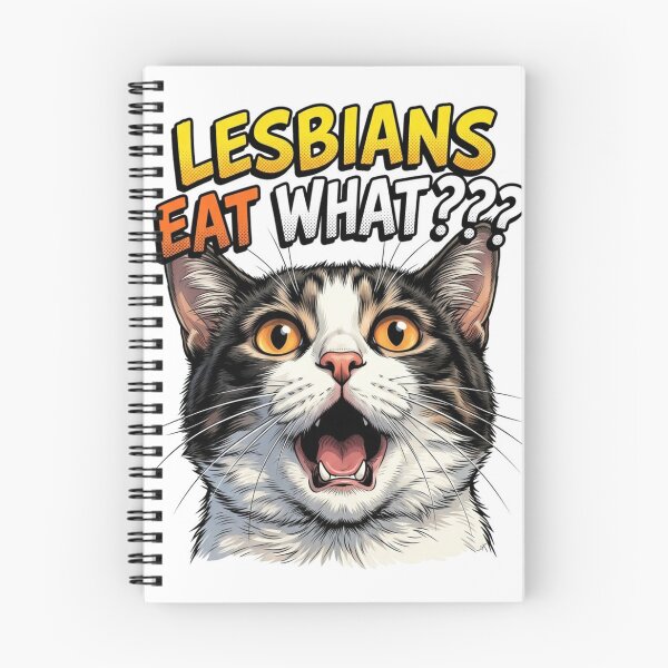 Item preview,  Humor Cat Lesbians Eat What? Tv Lgbtq+ WLW Decor Poster Print Art Comic Movie designed and sold by Mind Space.
