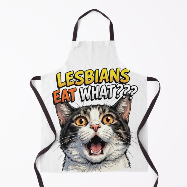 Item preview, Humor Cat Lesbians Eat What? Tv Lgbtq+ WLW Decor Poster Print Art Comic Movie designed and sold by Mind Space.