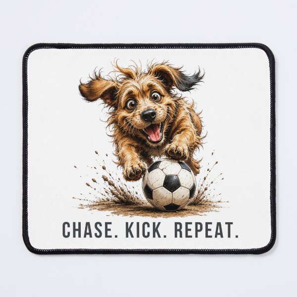 Item preview, Soccer Scruffy Dog Illustration - Puppy Football gift designed and sold by PAPIRO SIGLO XXI.