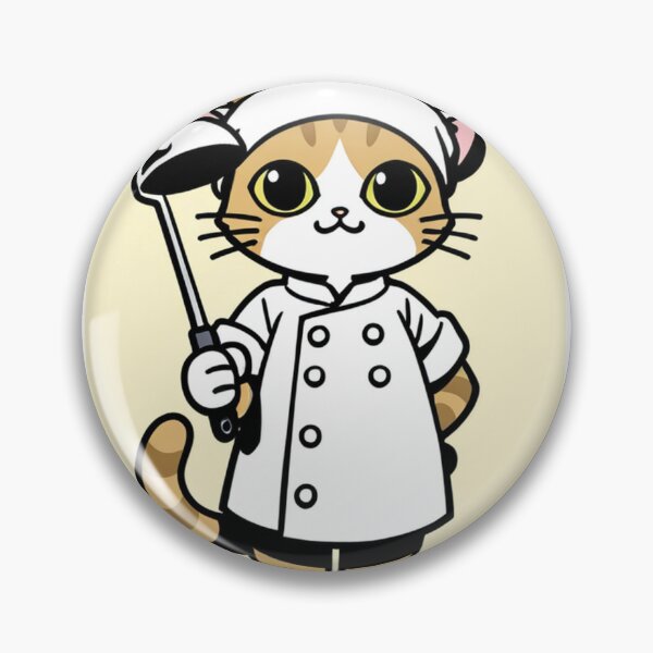 Item preview, Cat - Tabby White Orange Chef Pale Yellow BG designed and sold by DoodyPets.