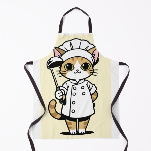 Item preview, Cat - Tabby White Orange Chef Pale Yellow BG designed and sold by DoodyPets.