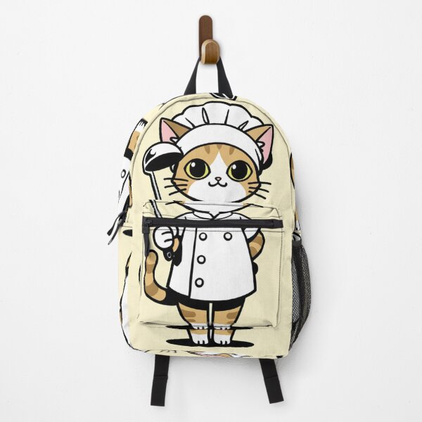 Item preview, Cat - Tabby White Orange Chef Pale Yellow BG designed and sold by DoodyPets.