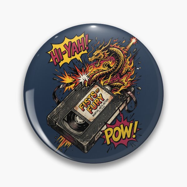 Item preview, Vintage VHS Tape Fists Of Fury Martial Arts Comic designed and sold by RetroRewind Studio.