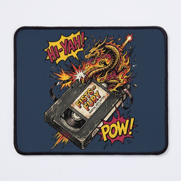 Item preview, Vintage VHS Tape Fists Of Fury Martial Arts Comic designed and sold by RetroRewind Studio.