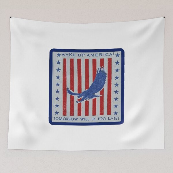 Item preview, Vintage Wake Up America - Tomorrow May Be Too Late designed and sold by QuayTradingCo.