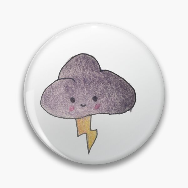Item preview, purple thunder cloud designed and sold by KassiesKreation.