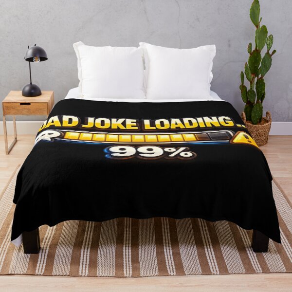 Item preview, Dad Joke Loading 99% Funny Progress Bar – Classic Father Humor Meme Design designed and sold by MartBook.
