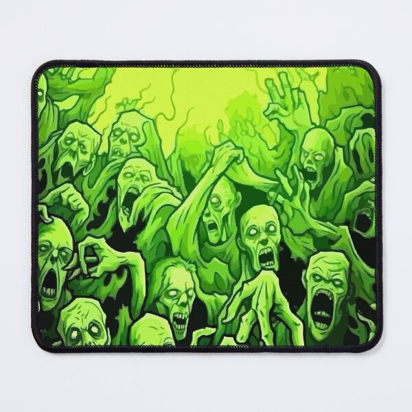 Item preview, Toxic Green Zombie Horde Comic Pattern designed and sold by Centaurosticker.