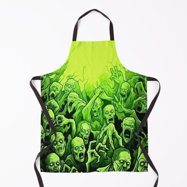 Item preview, Toxic Green Zombie Horde Comic Pattern designed and sold by Centaurosticker.
