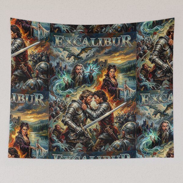 Item preview, The Sword of Legend – Excalibur Fine Art Print designed and sold by Art's Diner.