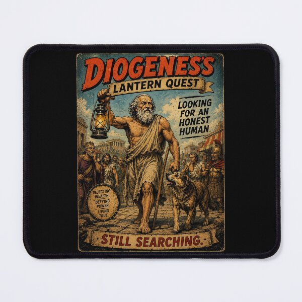 Item preview, Diogenes' Lantern Quest – Looking for an Honest Human designed and sold by PHILOSOPHY-SWAG.