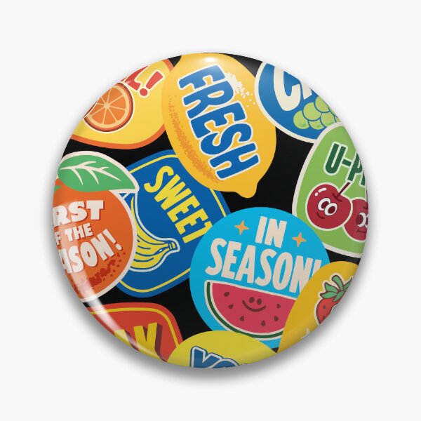 Item preview, Retro Fruit Sticker Pack designed and sold by Zerhof.